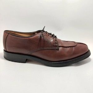 ALLEN EDMONDS Dellwood 1354 Chili Leather Split Toe Oxford Shoes - Men's 9 D